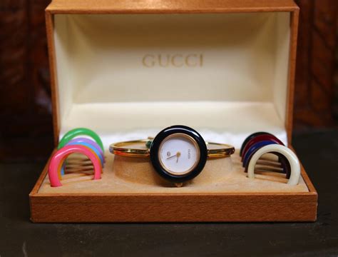 gucci watch with changing bezel|gucci watch bezel interchangeable.